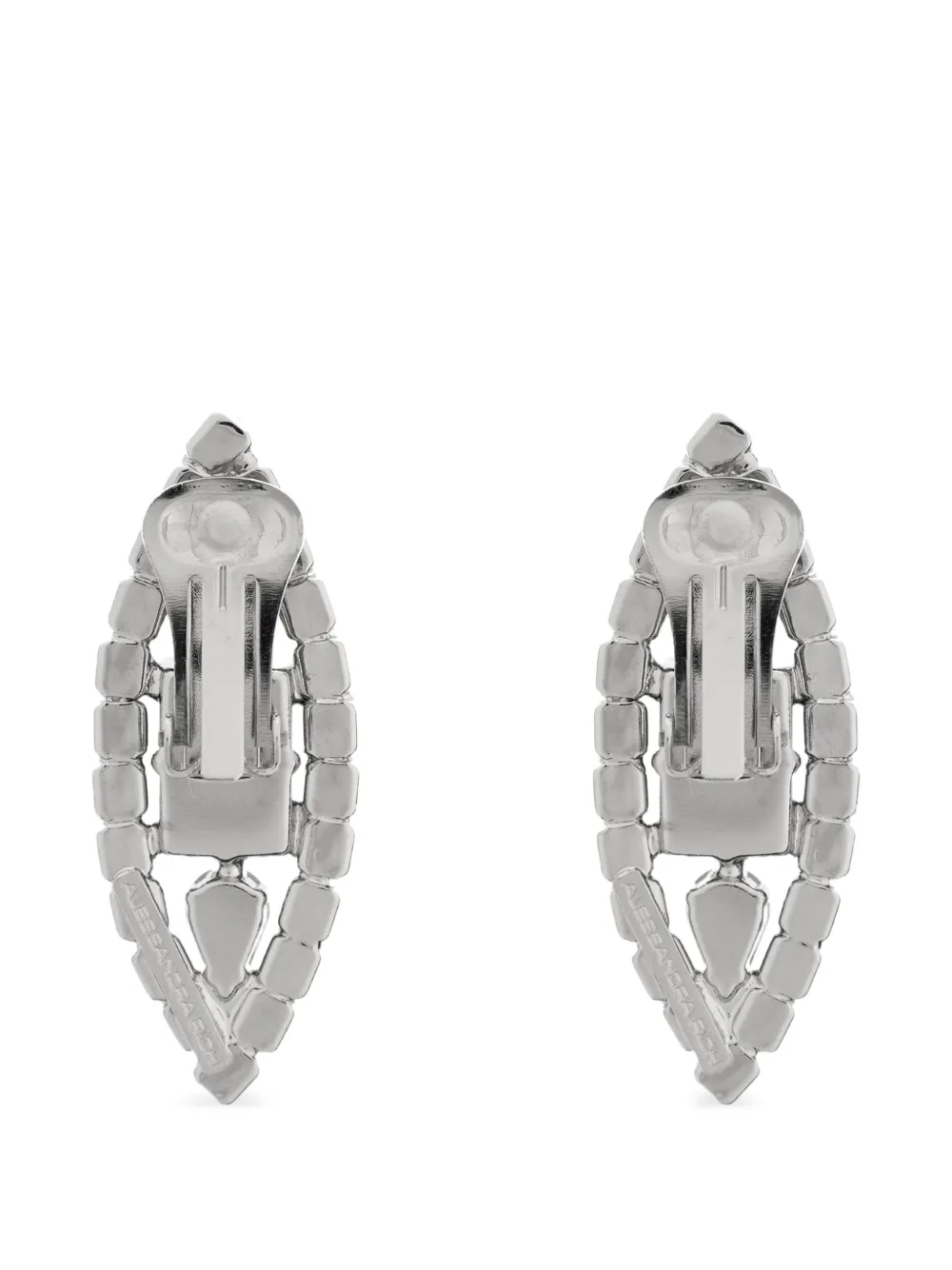  Alessandra Rich Crystal Bijoux Earrings - Silver 