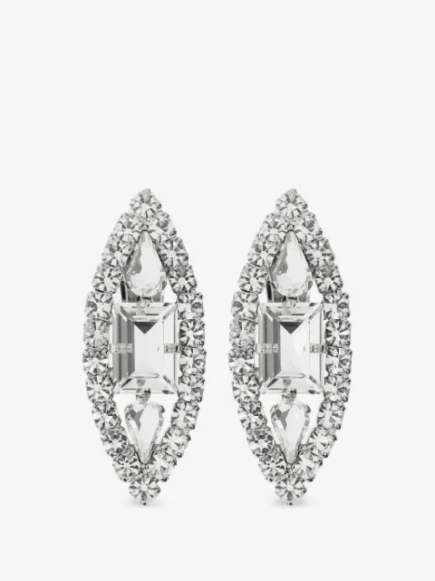 Alessandra Rich crystal bijoux earrings