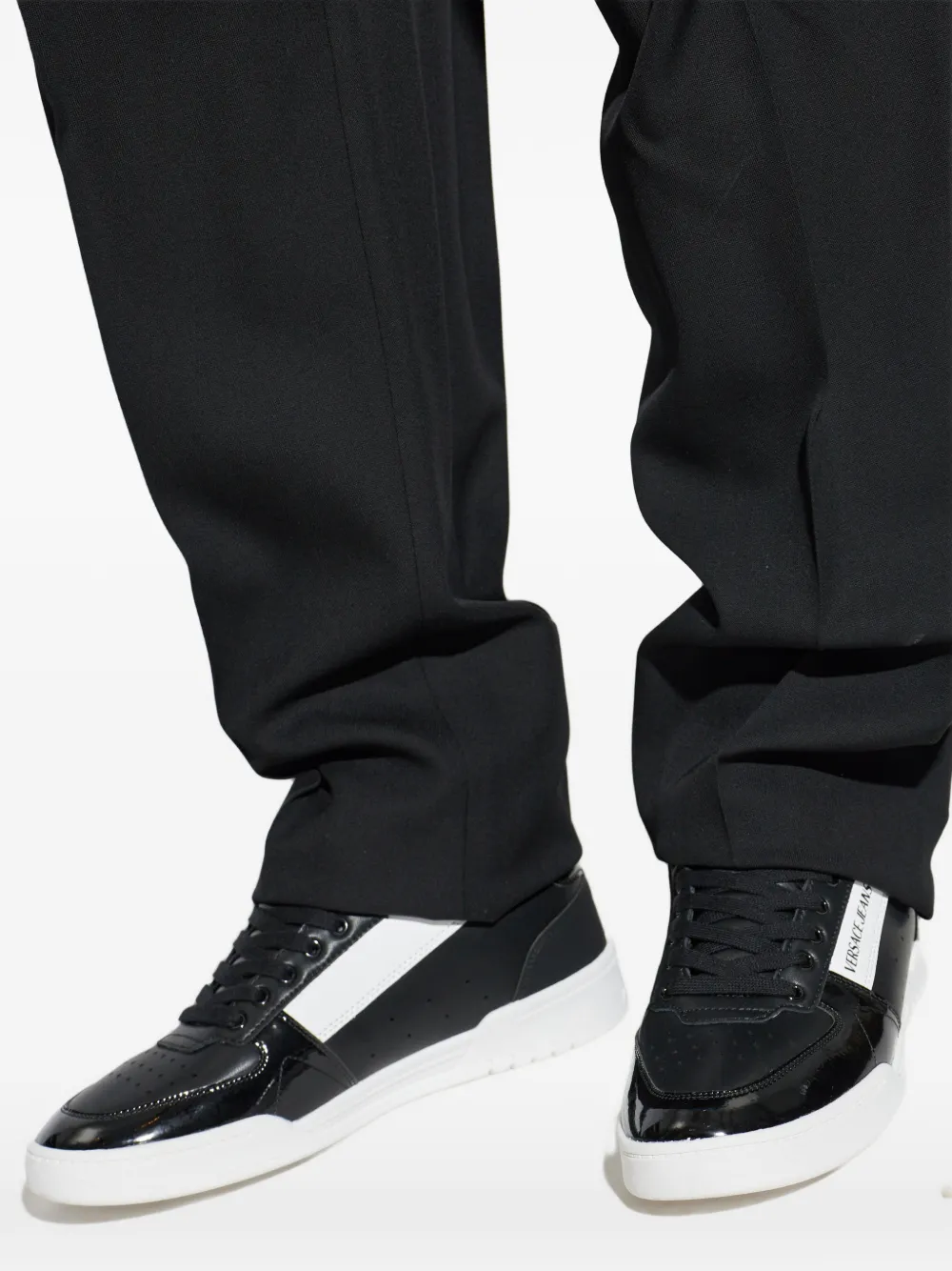 Versace Jeans Couture logo-print sneakers Zwart