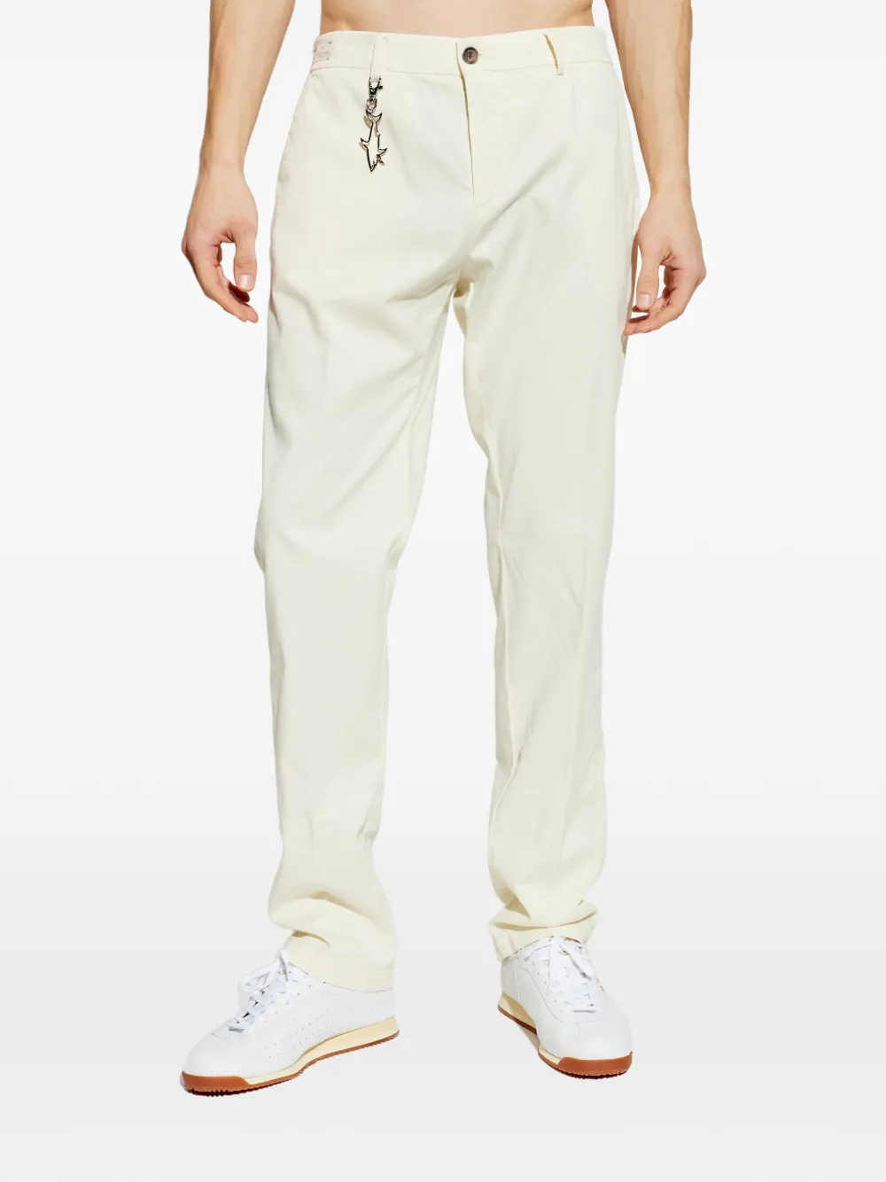 Paul & Shark Broek met riemlussen Beige