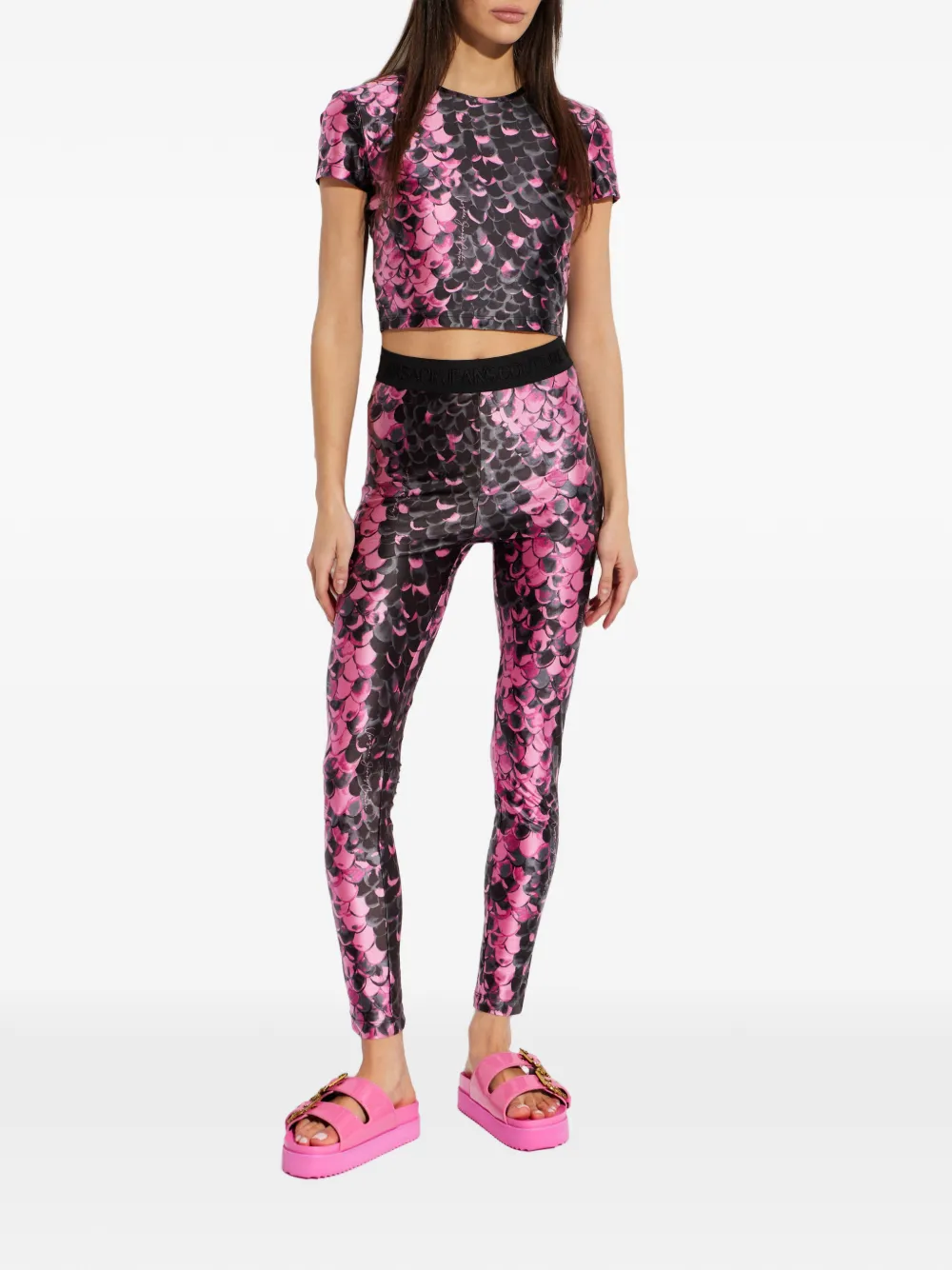 Versace Jeans Couture Sandalen met gesp Roze