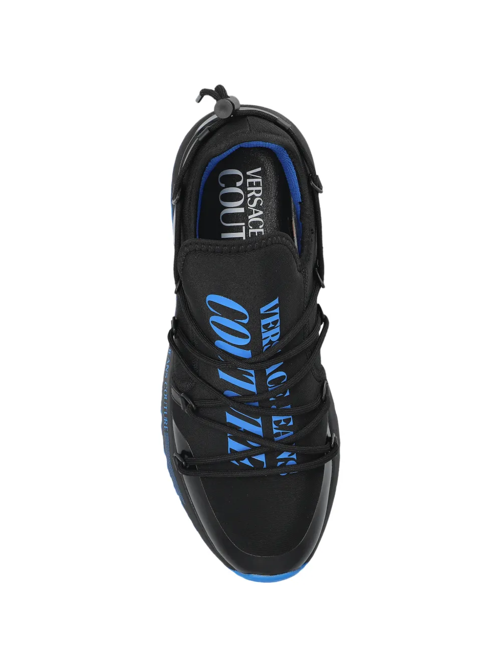 Versace Jeans Couture Sneakers met logoprint Zwart