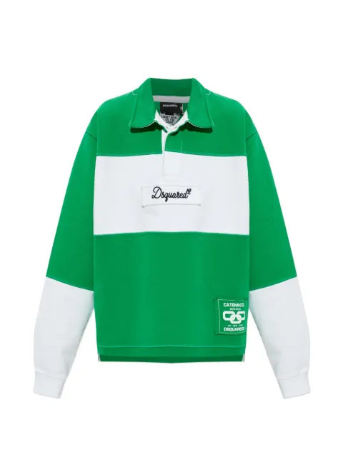 DSQUARED2 stripe collared sweater