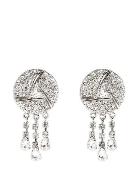 Alessandra Rich stone embellished drop earrings