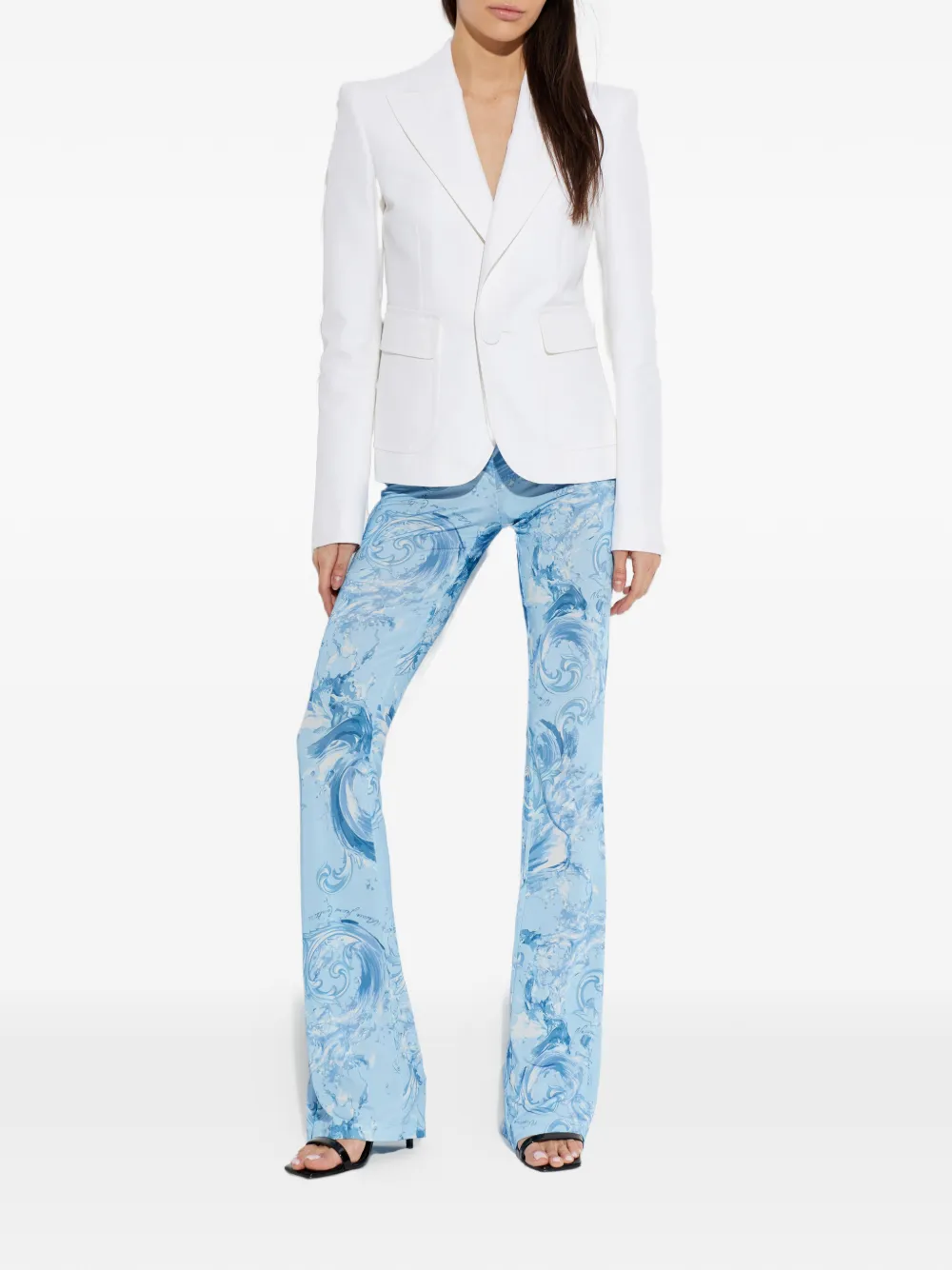  Versace Jeans Couture All-over Print Trousers - Blue 