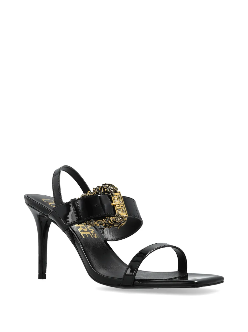 Versace Jeans Couture Sandalen met gesp Zwart