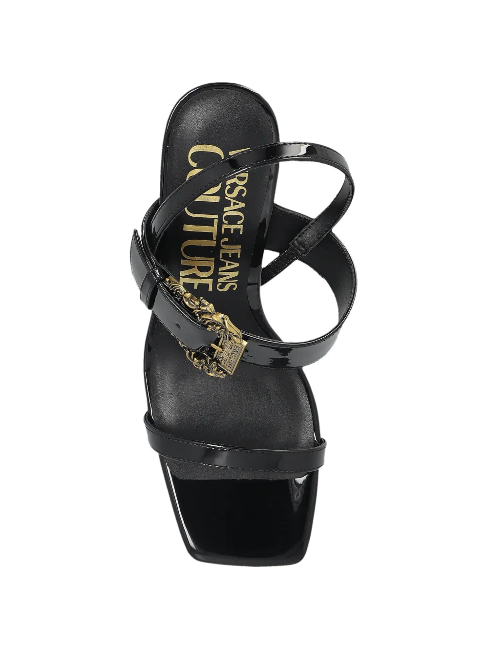 Versace Jeans Couture Sandalen met gesp Zwart