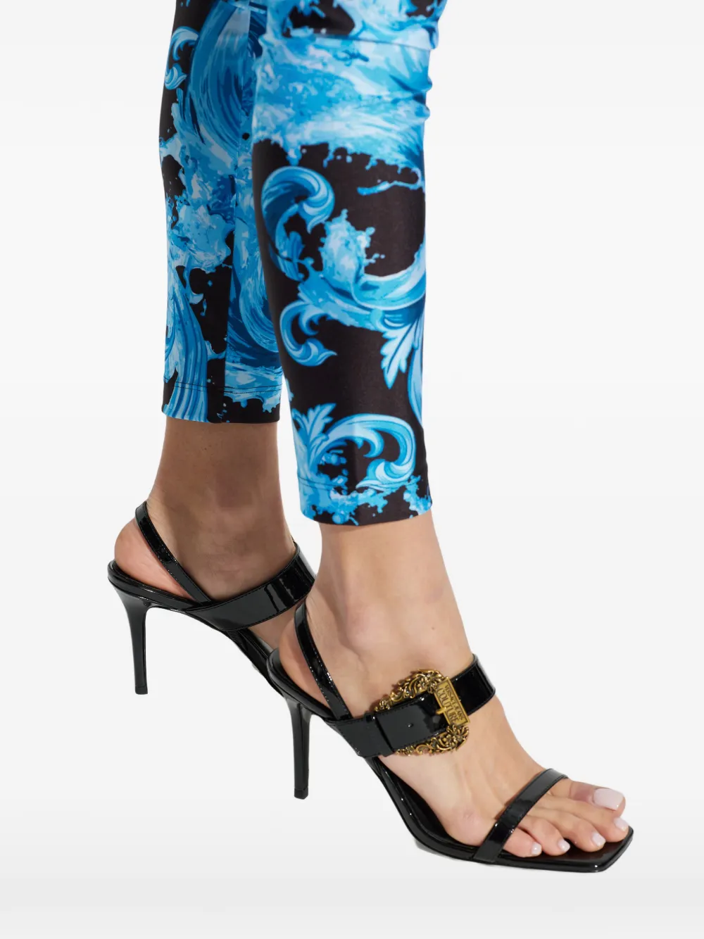 Versace Jeans Couture Sandalen met gesp Zwart