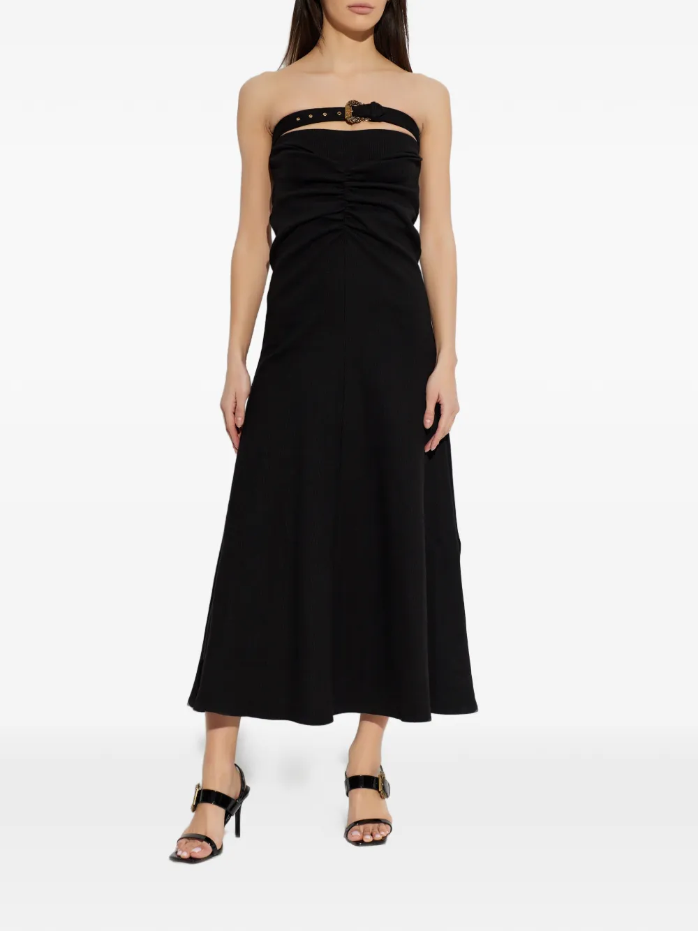  Versace Jeans Couture Buckle Detail Skirt - Black 