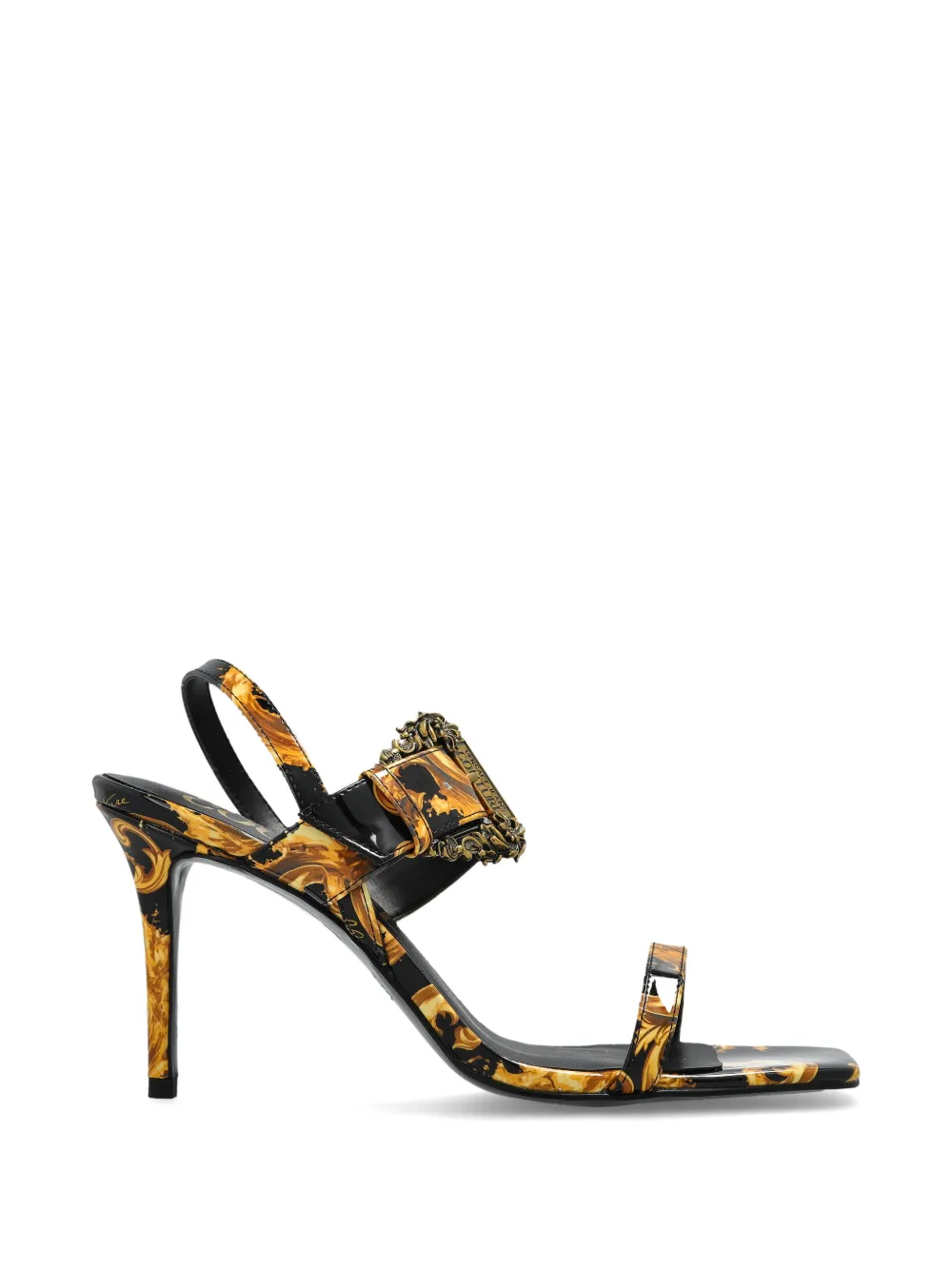 Versace Jeans Couture Fondo Emily sandalen met patroon Zwart