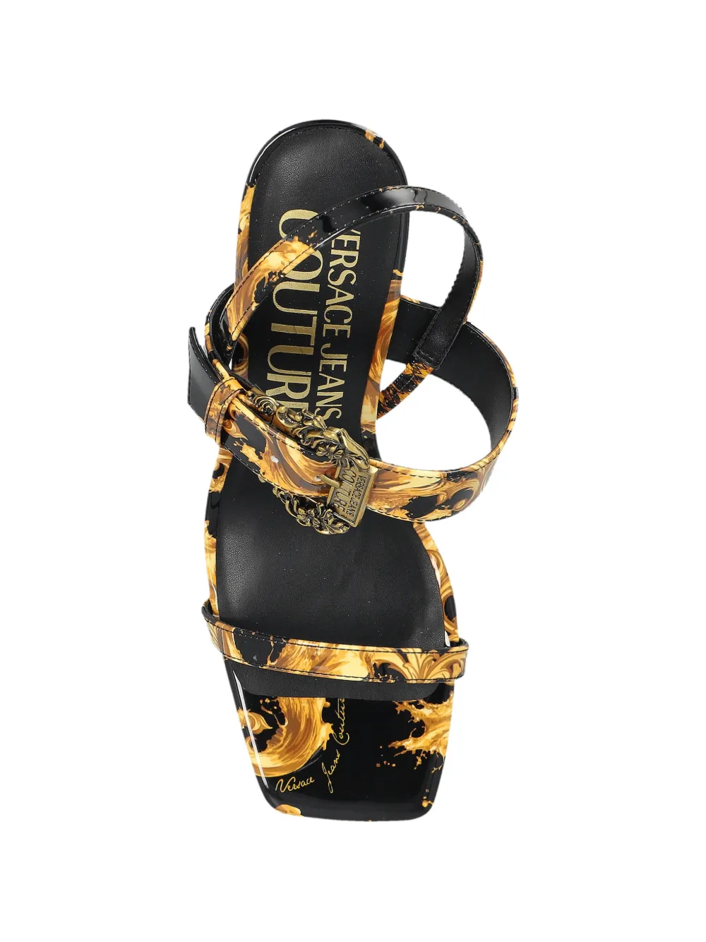 Versace Jeans Couture Fondo Emily sandalen met patroon Zwart