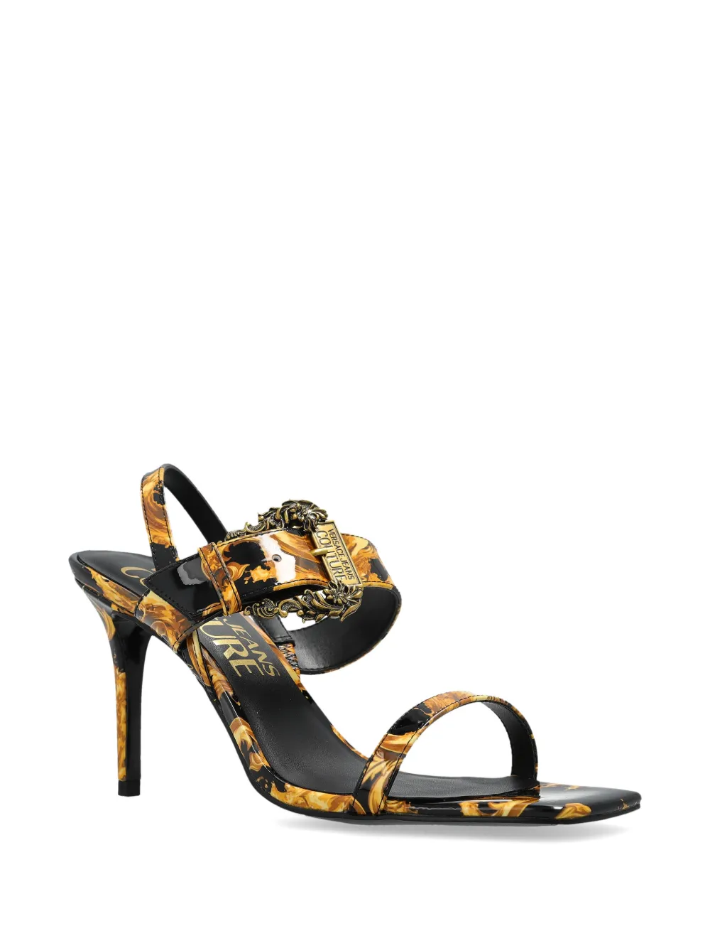 Versace Jeans Couture Fondo Emily sandalen met patroon Zwart