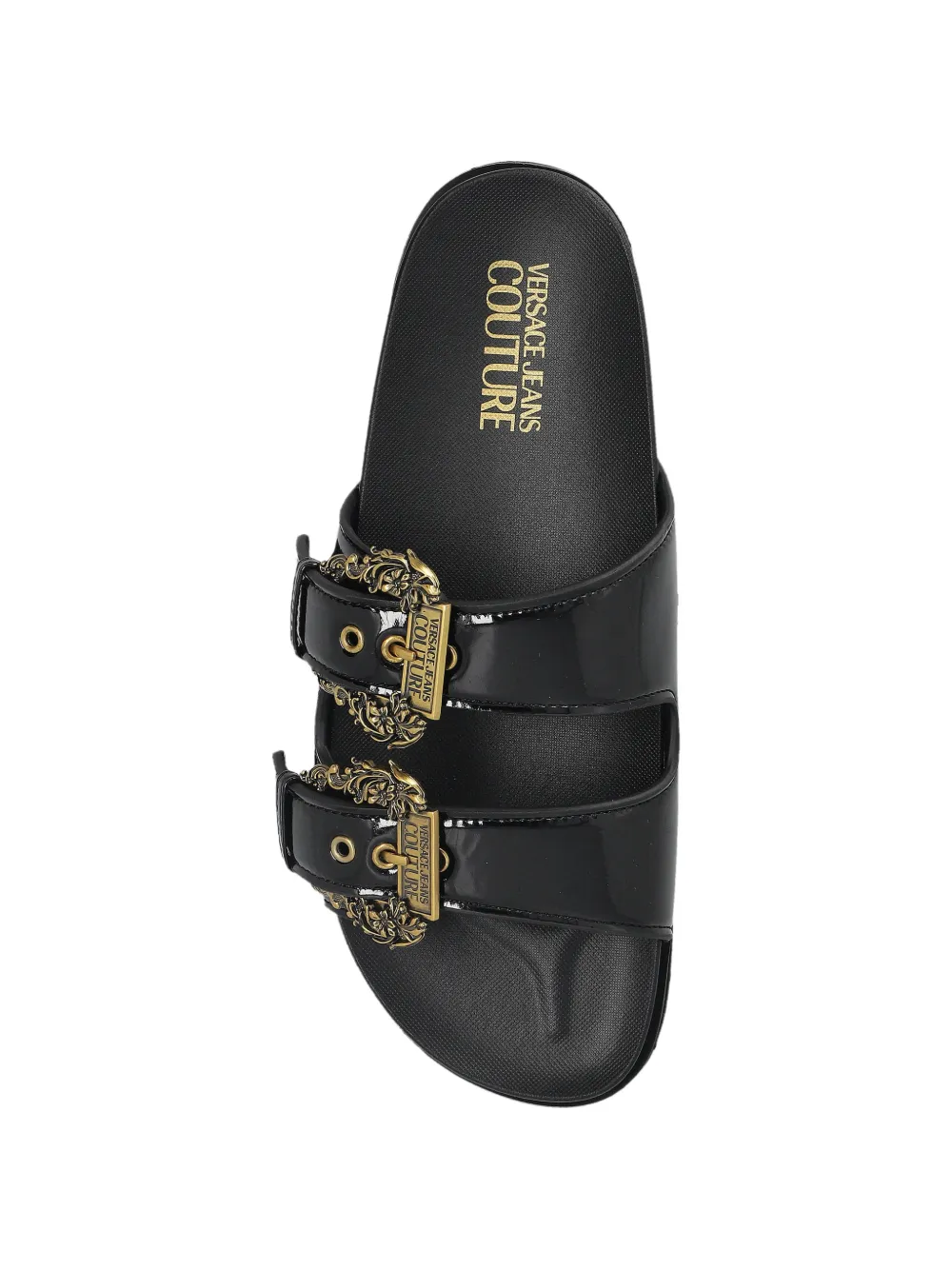 Versace Jeans Couture Sandalen met gesp Zwart