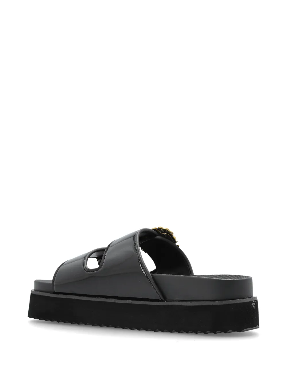 Versace Jeans Couture Sandalen met gesp Zwart