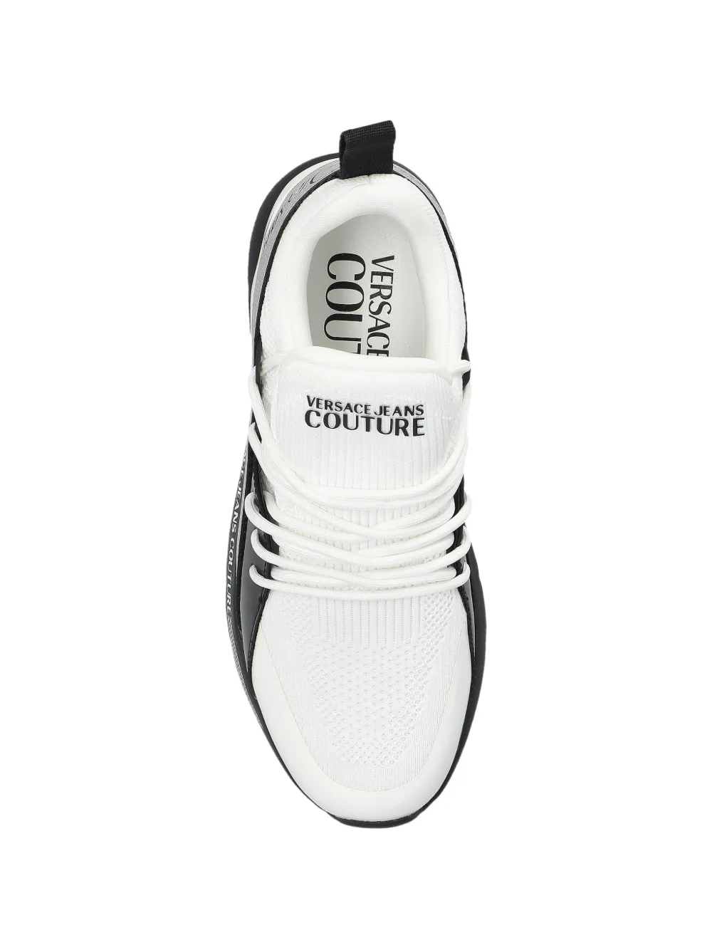 Versace Jeans Couture Sneakers met logoband Wit