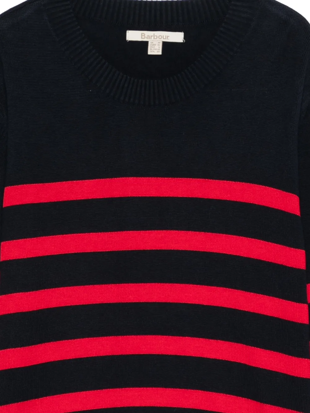  Barbour Striped Crew Neck Sweater - Blue 