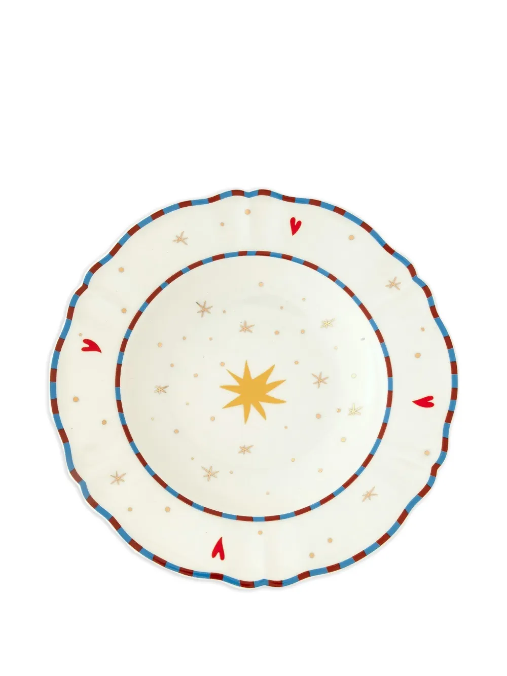  Bitossi Home Patterned Plate (set Of Two) - White 