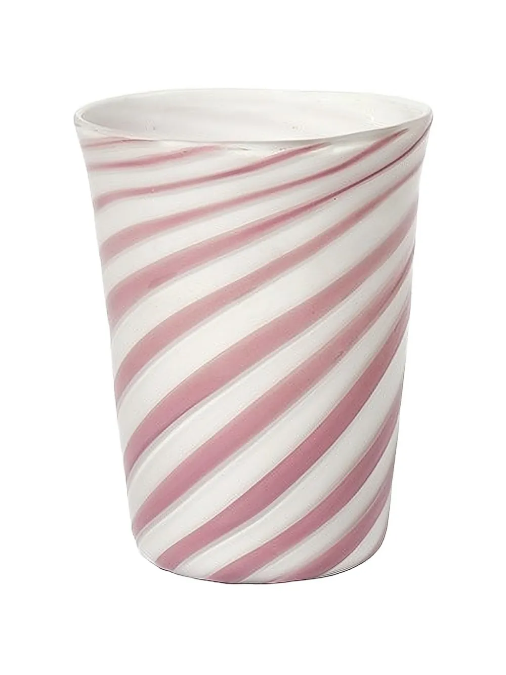 Bitossi Home Striped Glasses Set In Pink