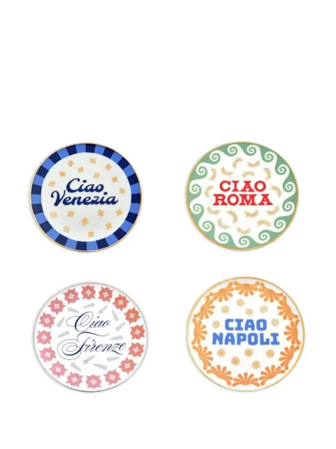 Bitossi Home City´s printed plate (set of four)