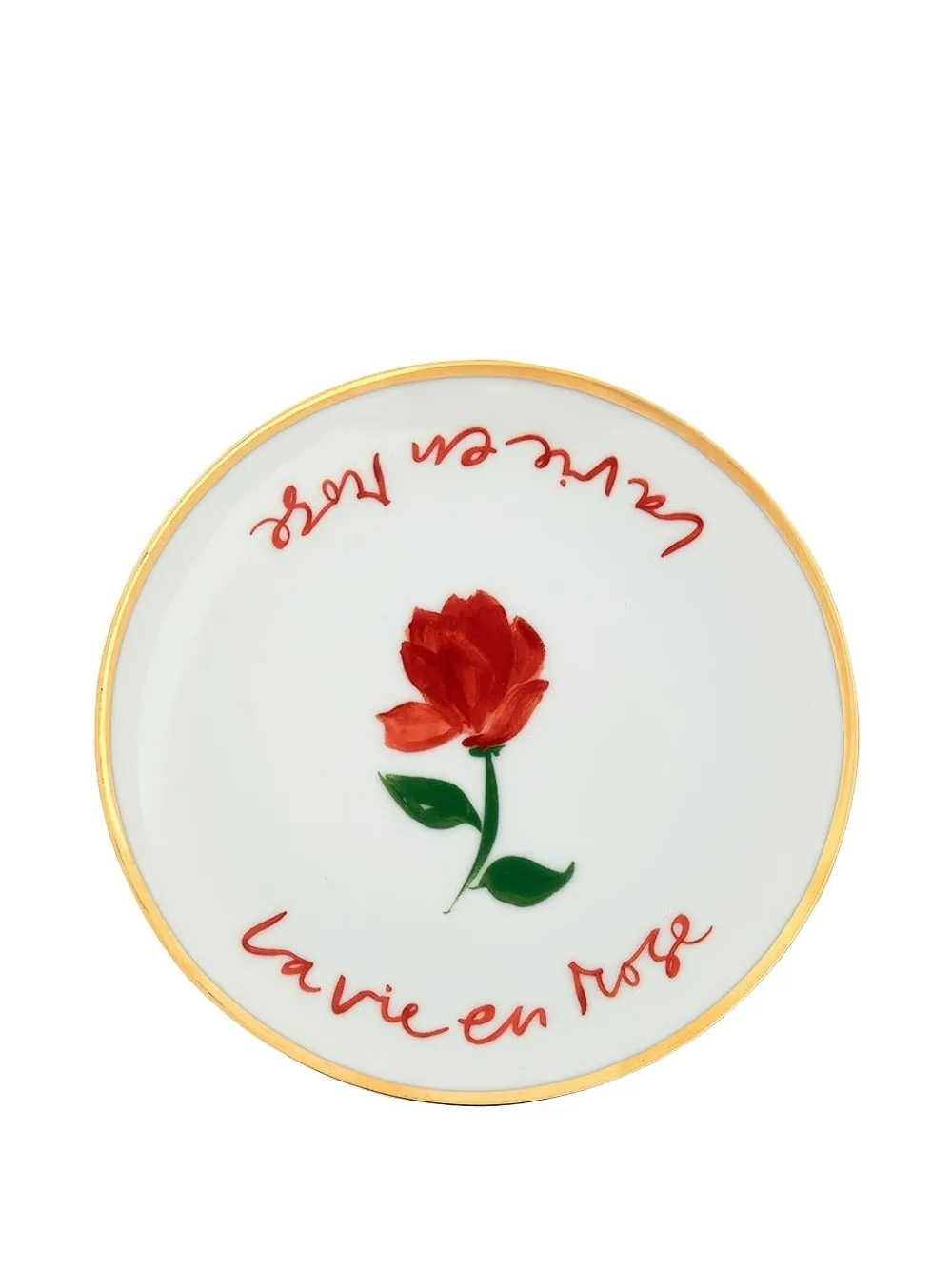 Bitossi Home La Vie En Rose Plate In White