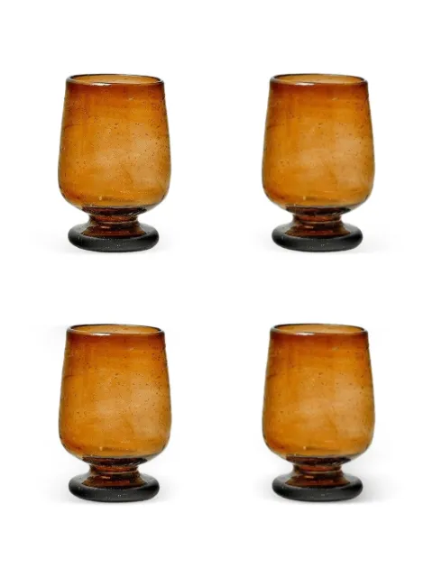 Bitossi Home footed glasses set (set of four)