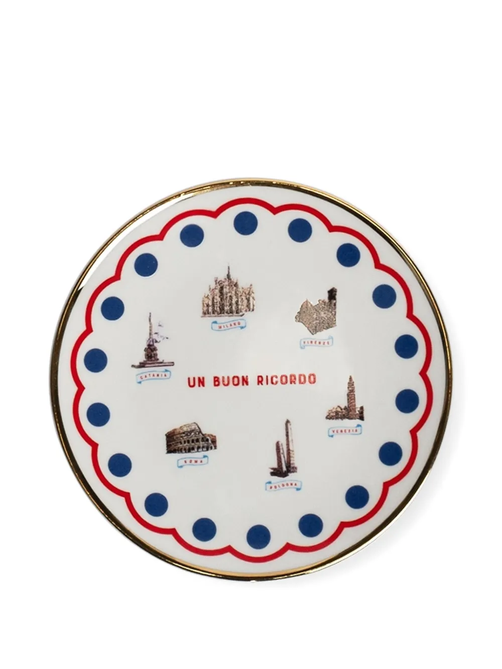 Bitossi Home Little Printed Plates Set In Multi
