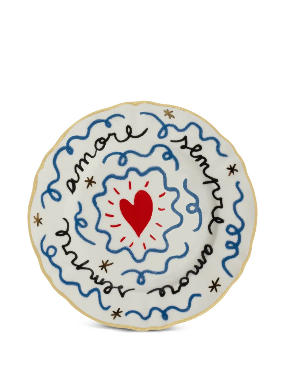  Bitossi Home Scalloped Plate (set Of Four) - Neutrals 
