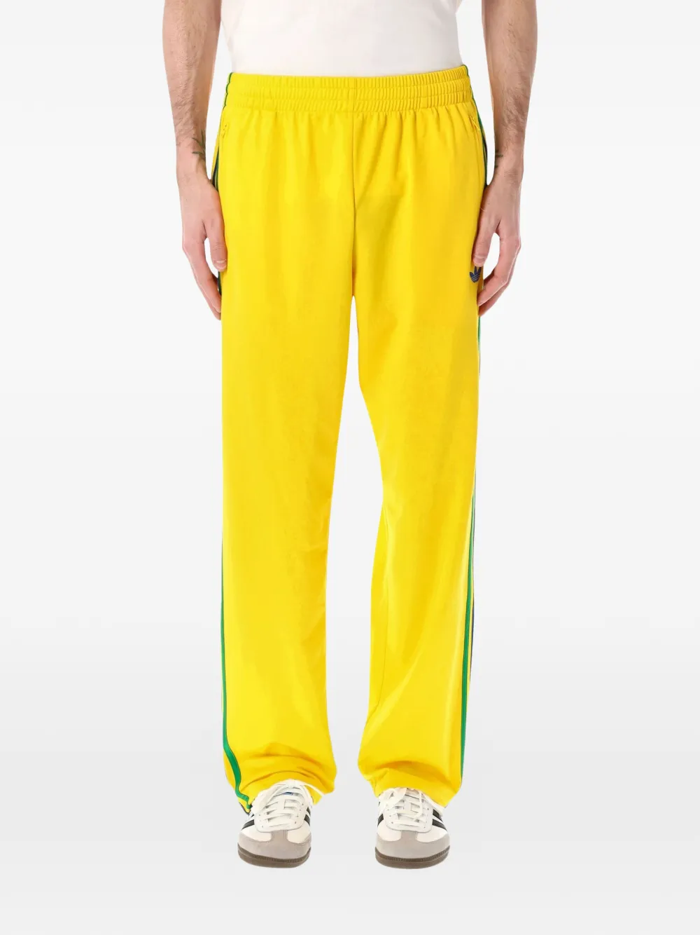 adidas side-stripe trousers - Giallo