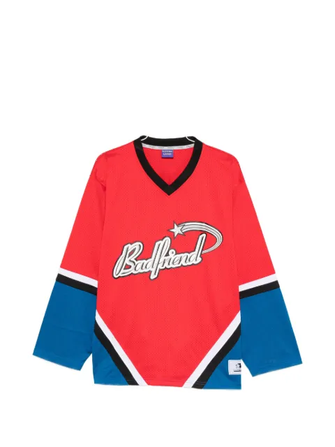 BADFRIEND V-neck long-sleeve T-shirt