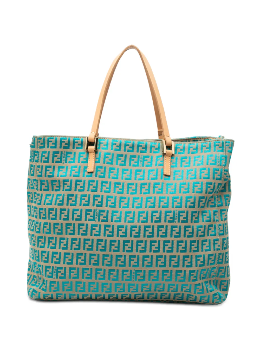 Fendi Pre-Owned Borsa tote in tela con motivo Zucchino 2000-2010 - Blu
