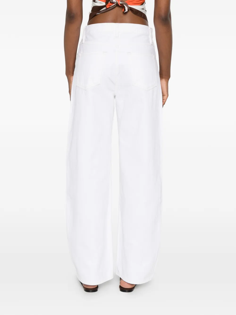 FRAME The Bow high waist jeans Wit