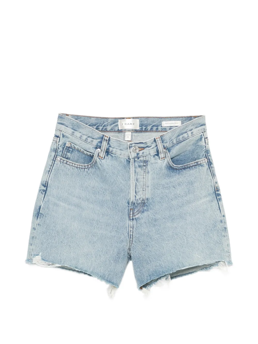 FRAME The Everyday frayed shorts - Blu