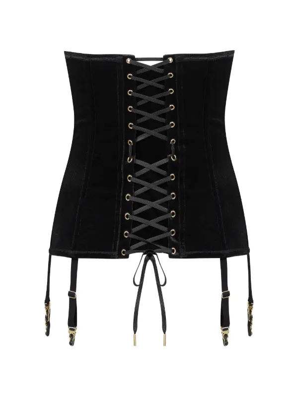 Maison Close x Scandale Rococo Garter Corset | Black | FARFETCH