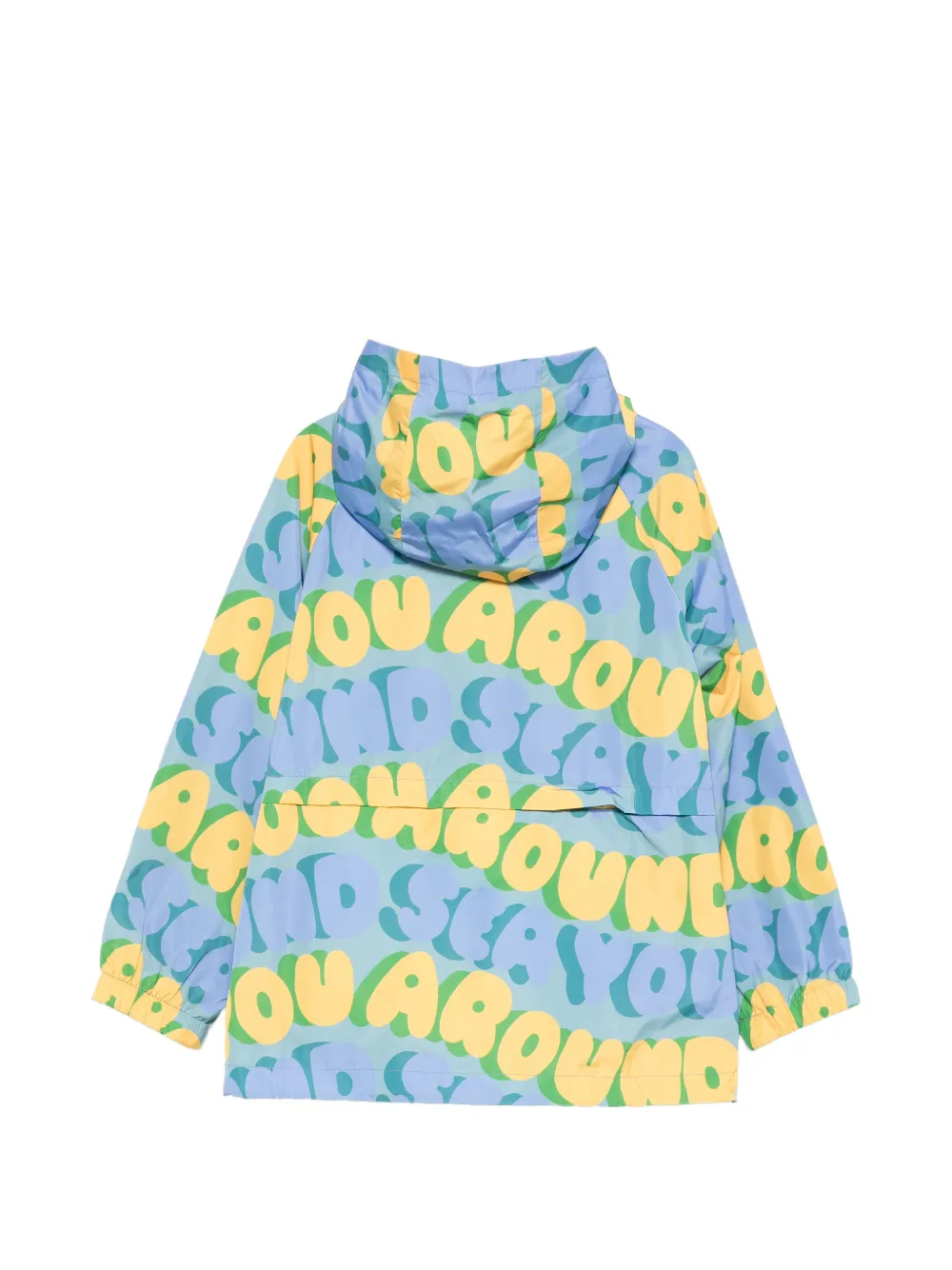  Stella Mccartney Kids Hooded Graphic Jacket - Blue 