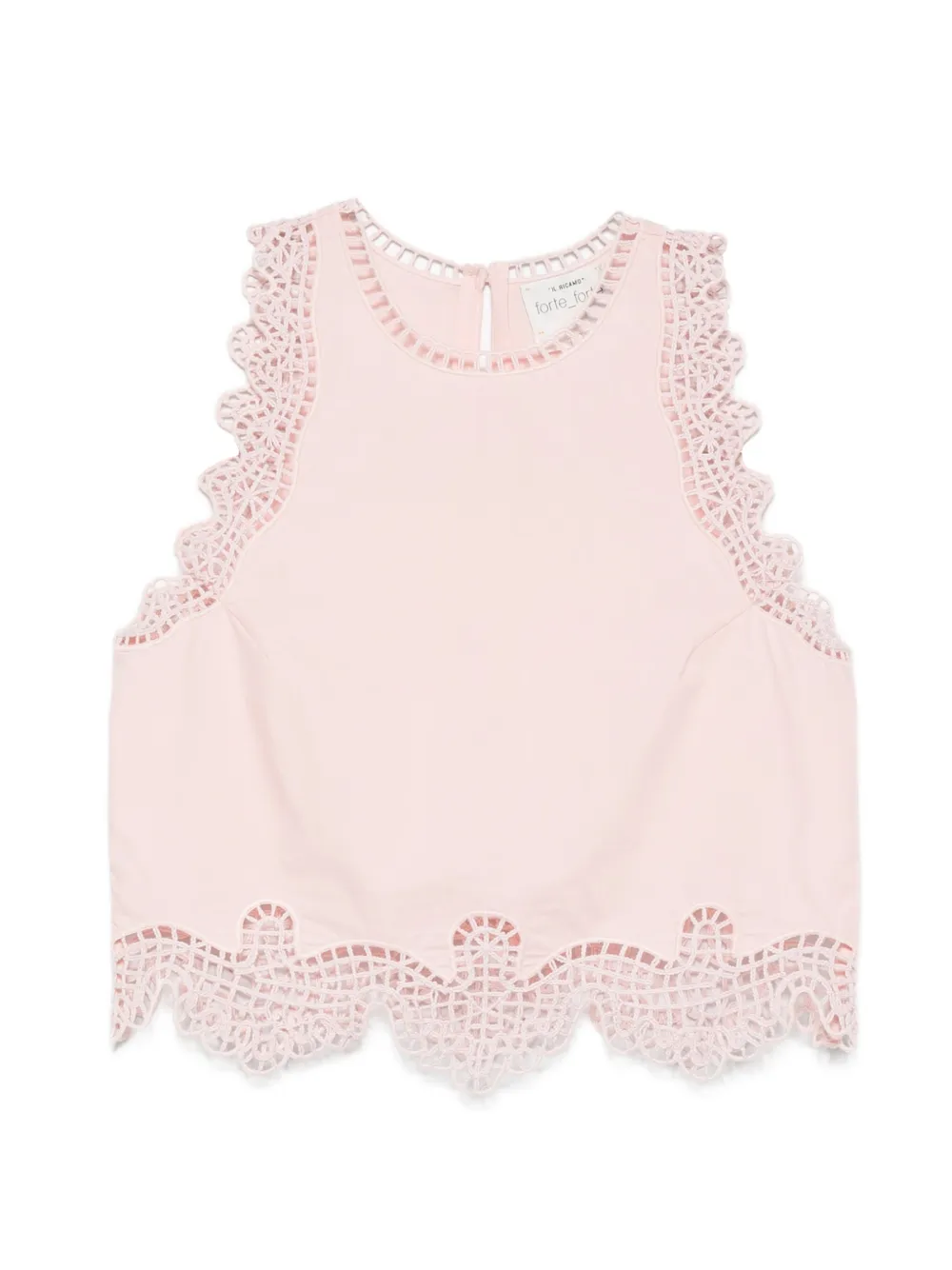 Forte Forte Blusa smanicata - Rosa