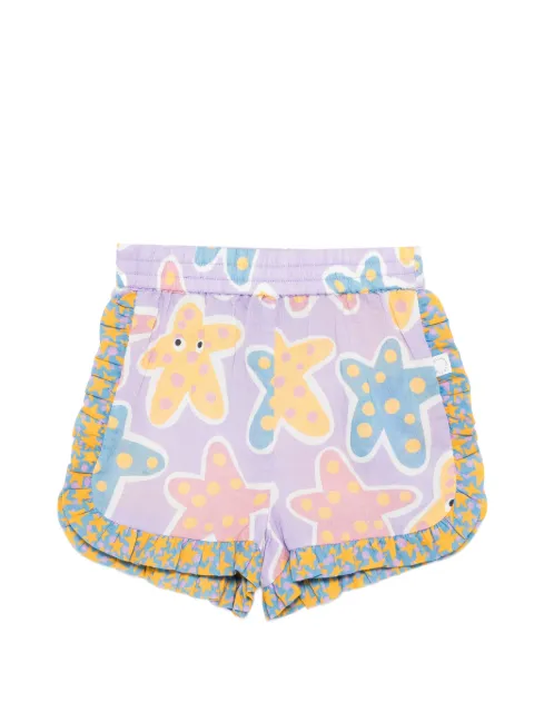 Stella McCartney Kids shorts con estampado de estrella de mar