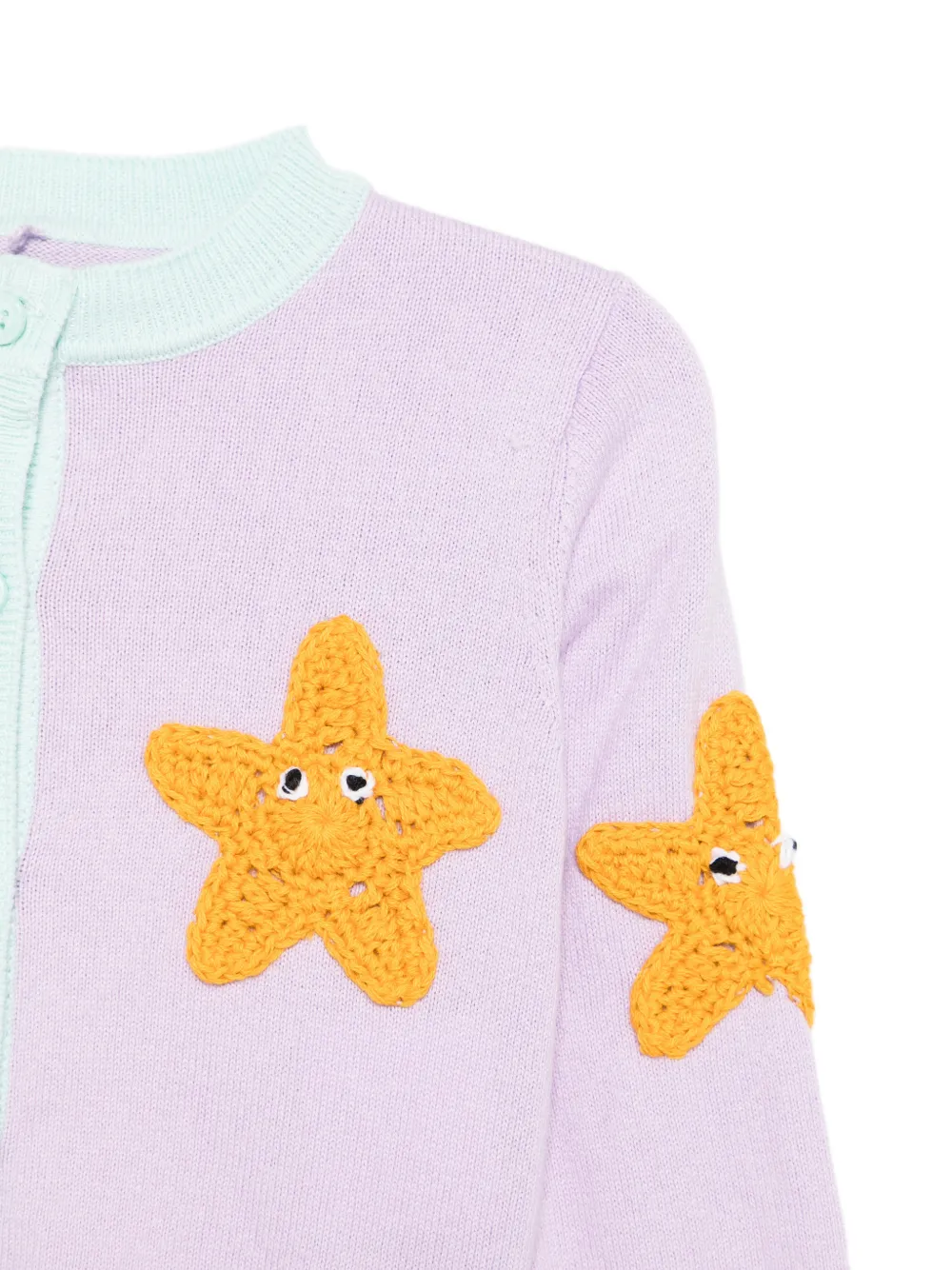 Stella McCartney Kids Vest met ster-applicatie Paars