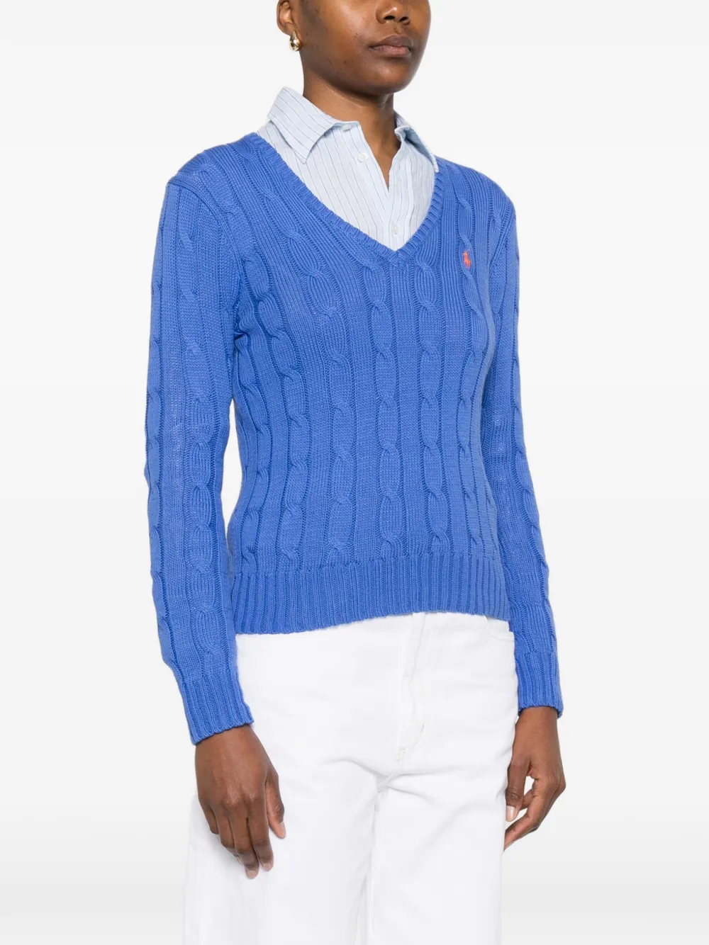 Polo Ralph Lauren Kabelgebreide trui Blauw