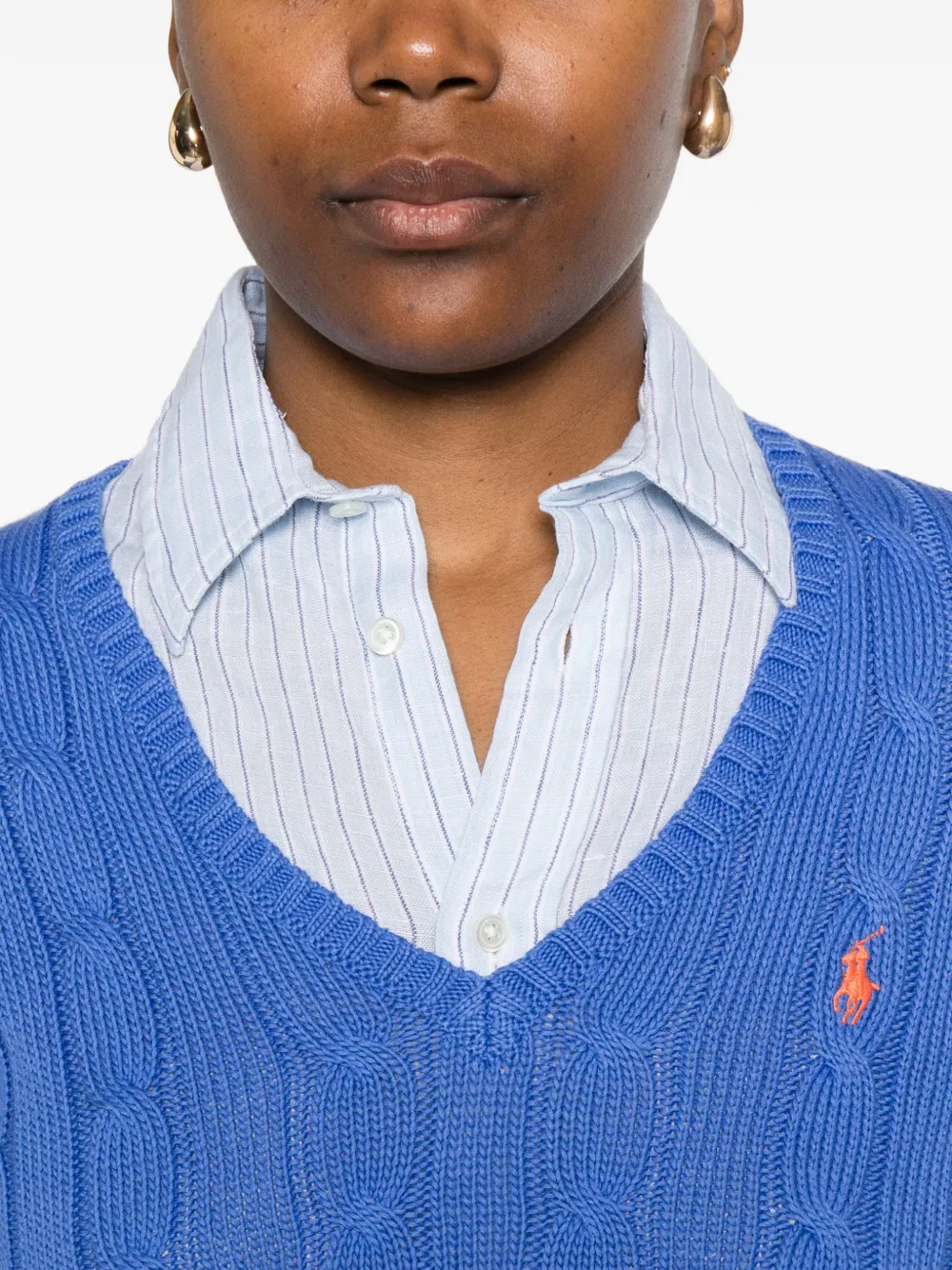 Polo Ralph Lauren Kabelgebreide trui Blauw