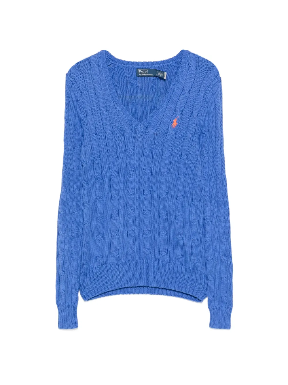 Polo Ralph Lauren cable-knit V-neck sweater - Blu