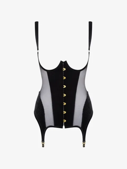 Maison Close x Scandale Rococo open garter corset