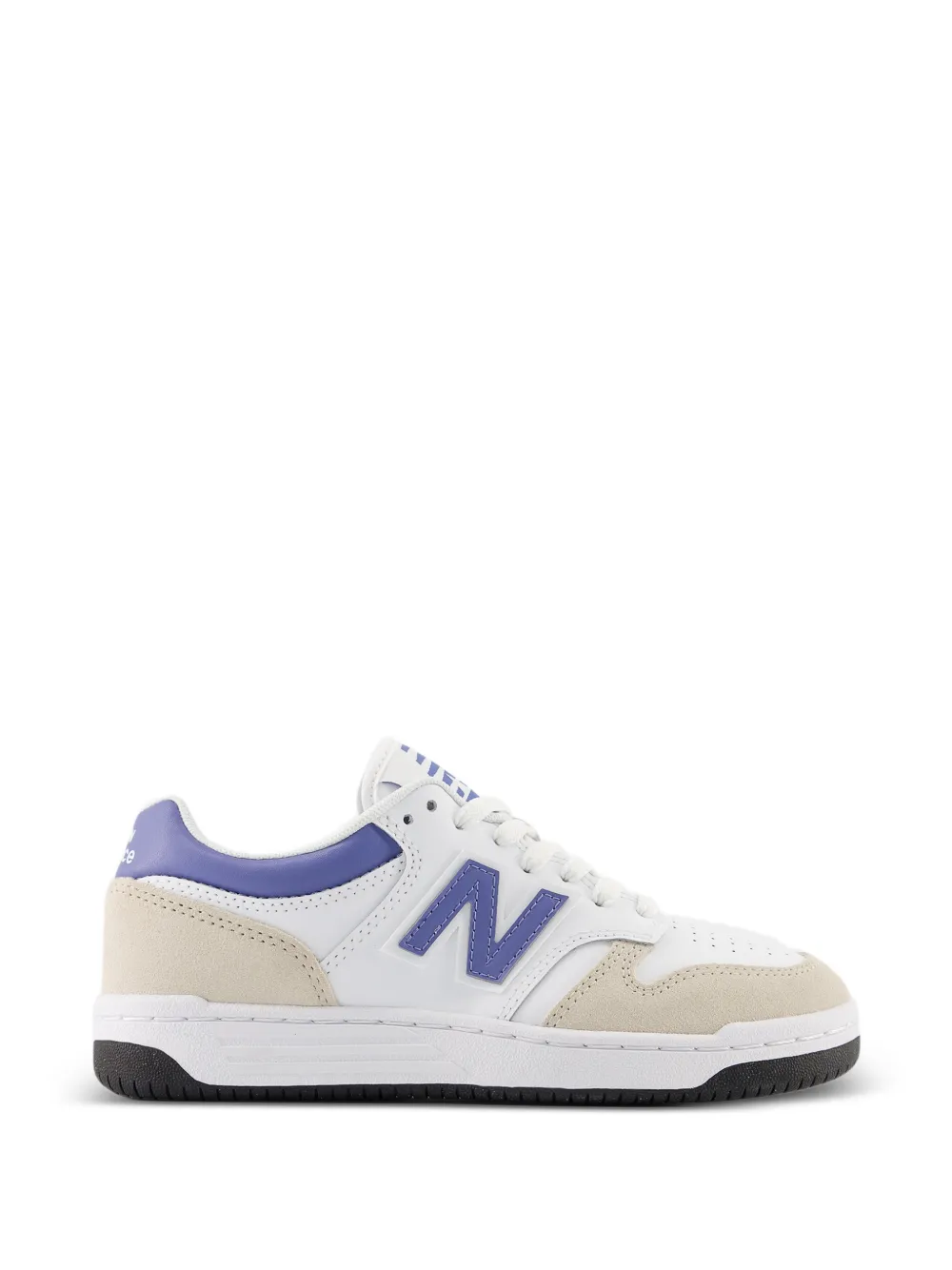 New Balance Kids 480 sneakers met ronde neus Wit