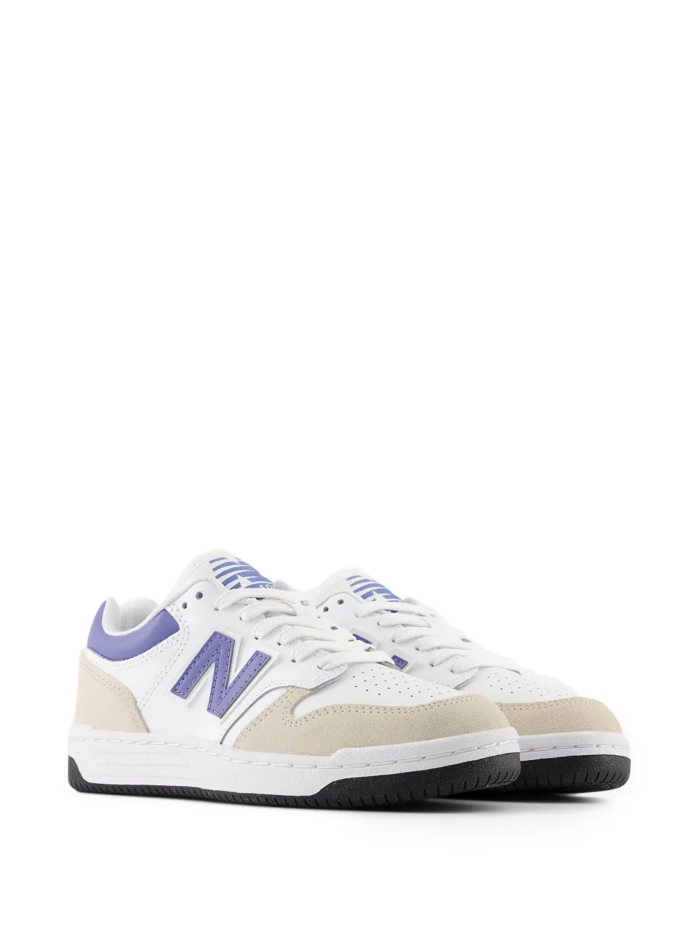 New Balance Kids 480 sneakers met ronde neus Wit