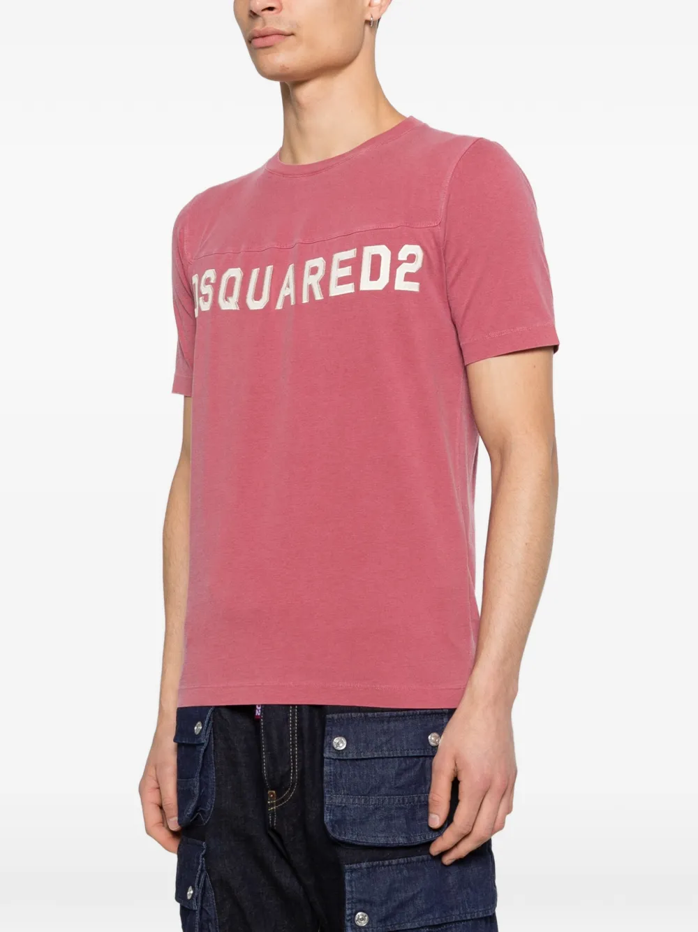 Dsquared2 Round-neck Printed T-shirt - Pink 