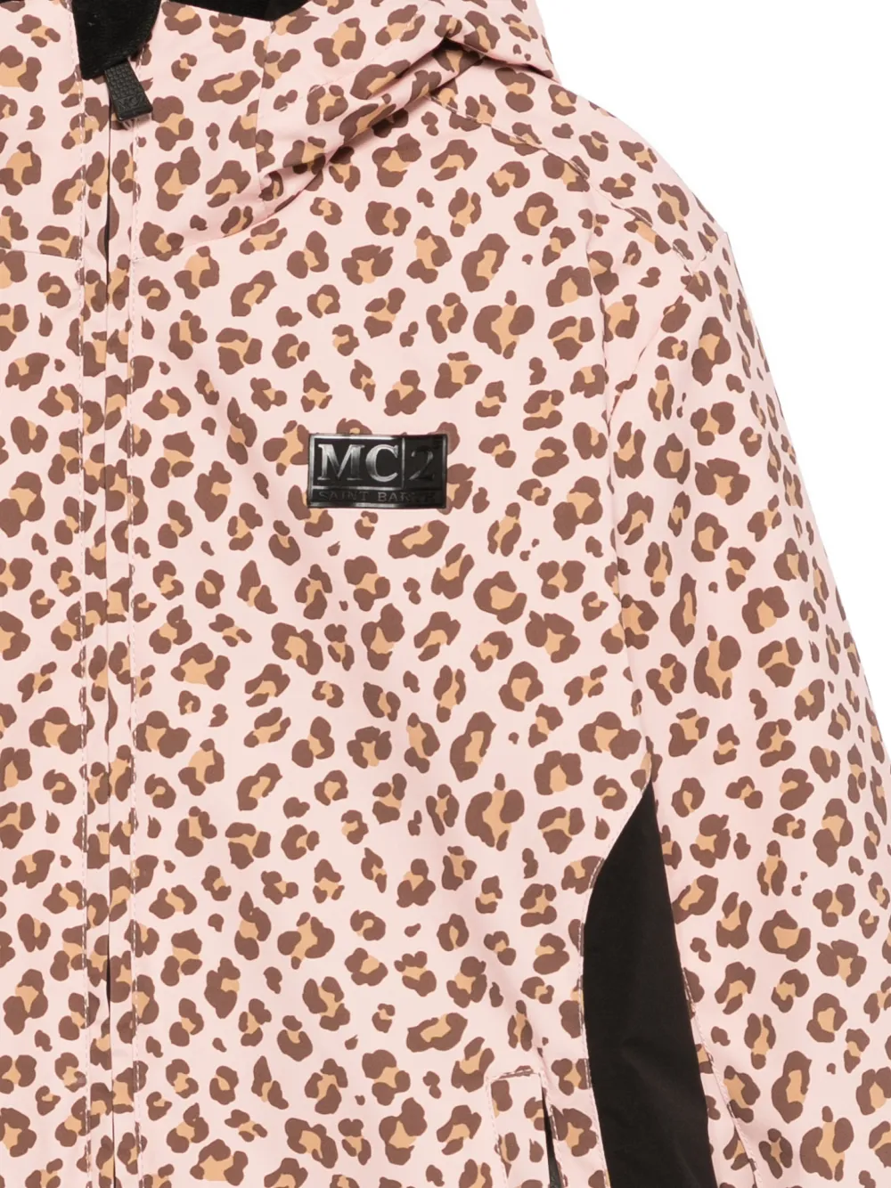 MC2 Saint Barth Kids Chavanette ski-jack met luipaardprint Roze