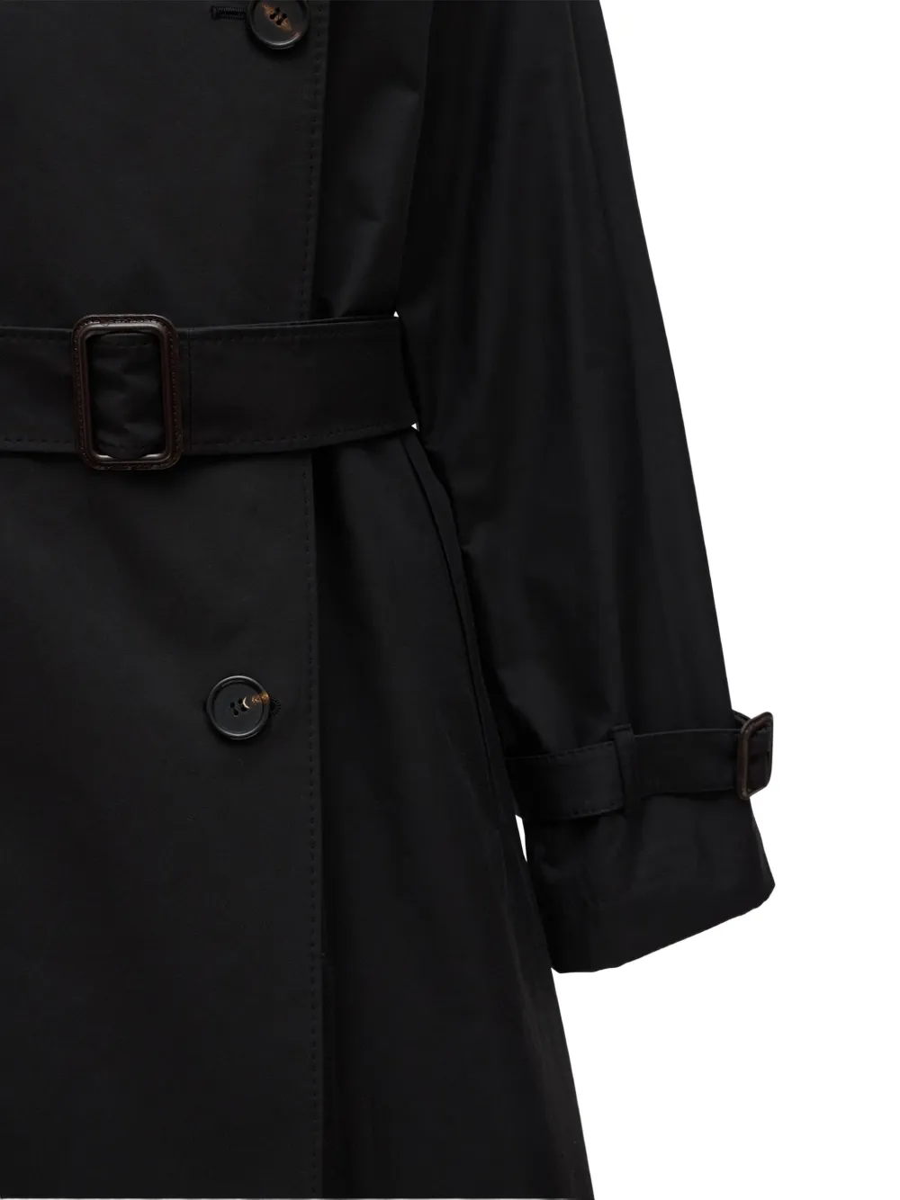  Max Mara Belted Trench Coat - Black 