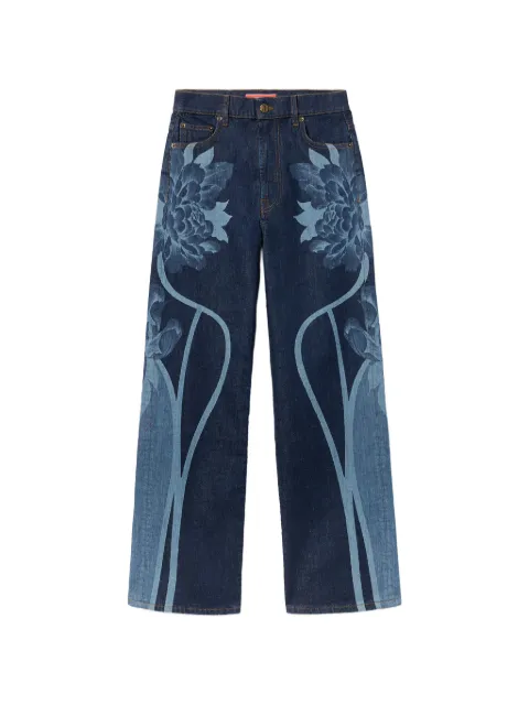 La DoubleJ جينز بطبعة زهور