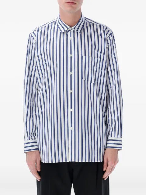 Comme Des Garçons Shirt striped cotton shirt