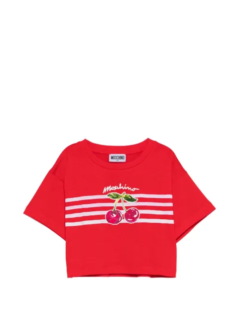 Moschino Kids cherry-print T-shirt