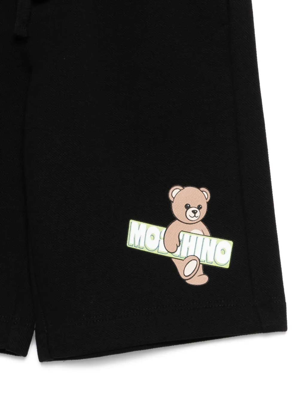 Moschino Kids Shorts met teddybeerprint Zwart